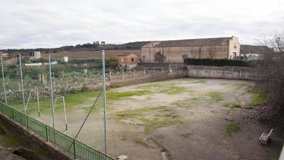 La pista esportiva d’aquest nucli agregat de Tàrrega.