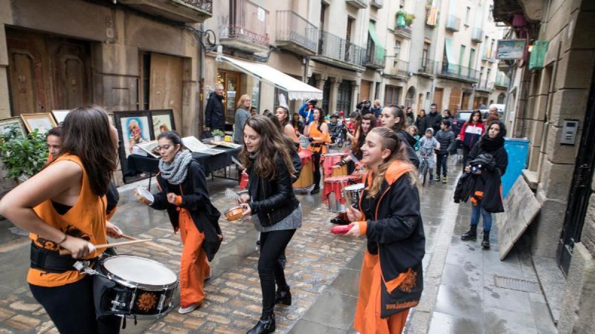 Una de las actividades que se llevaron a cabo ayer en Cervera.