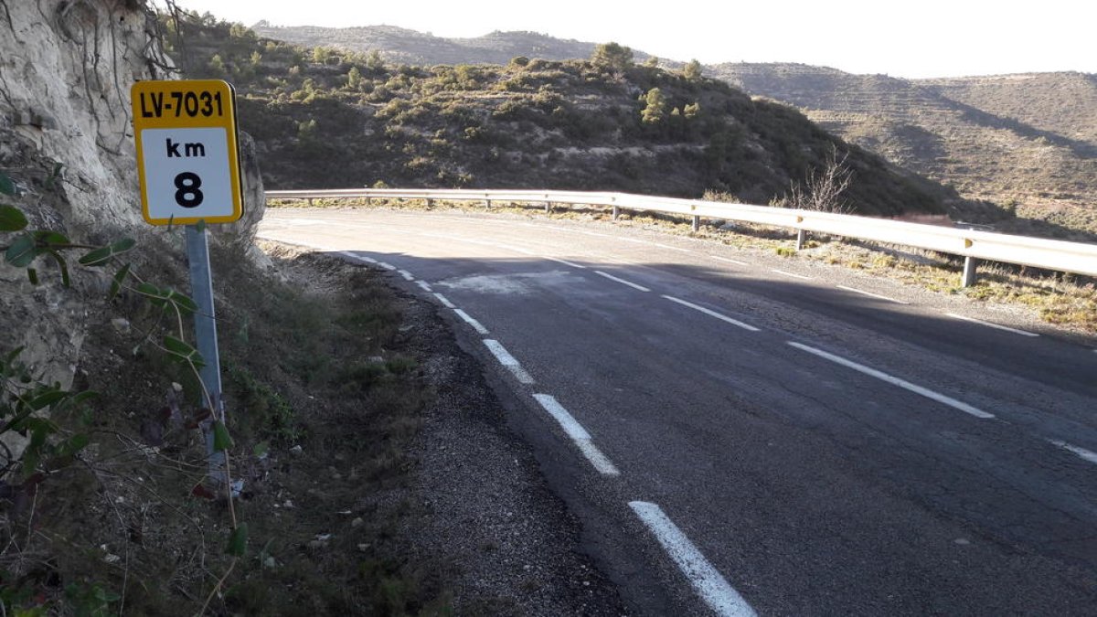 La Diputación anunció ayer que invertirá 1,59 millones en la carretera de Les Borges a Cervià.