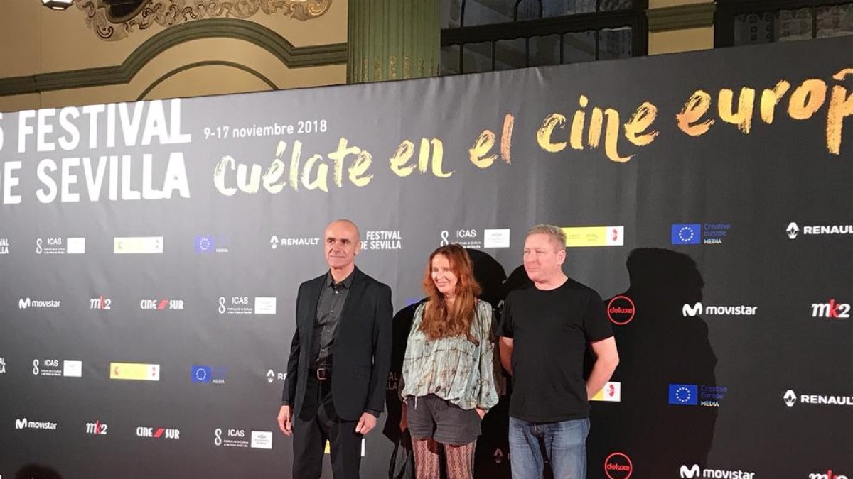 Zauberman (centro) y Billingham (derecha), directores con premio.