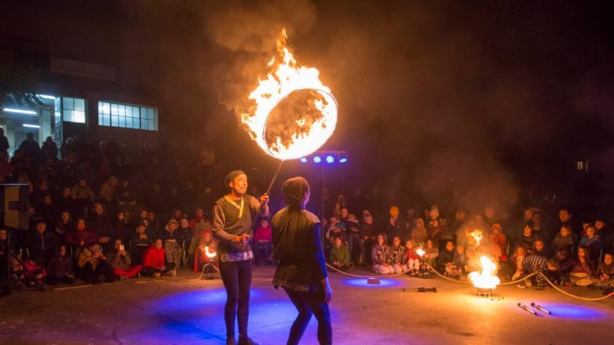 Uno de los espectáculos que se pudieron ver ayer en Talarn.