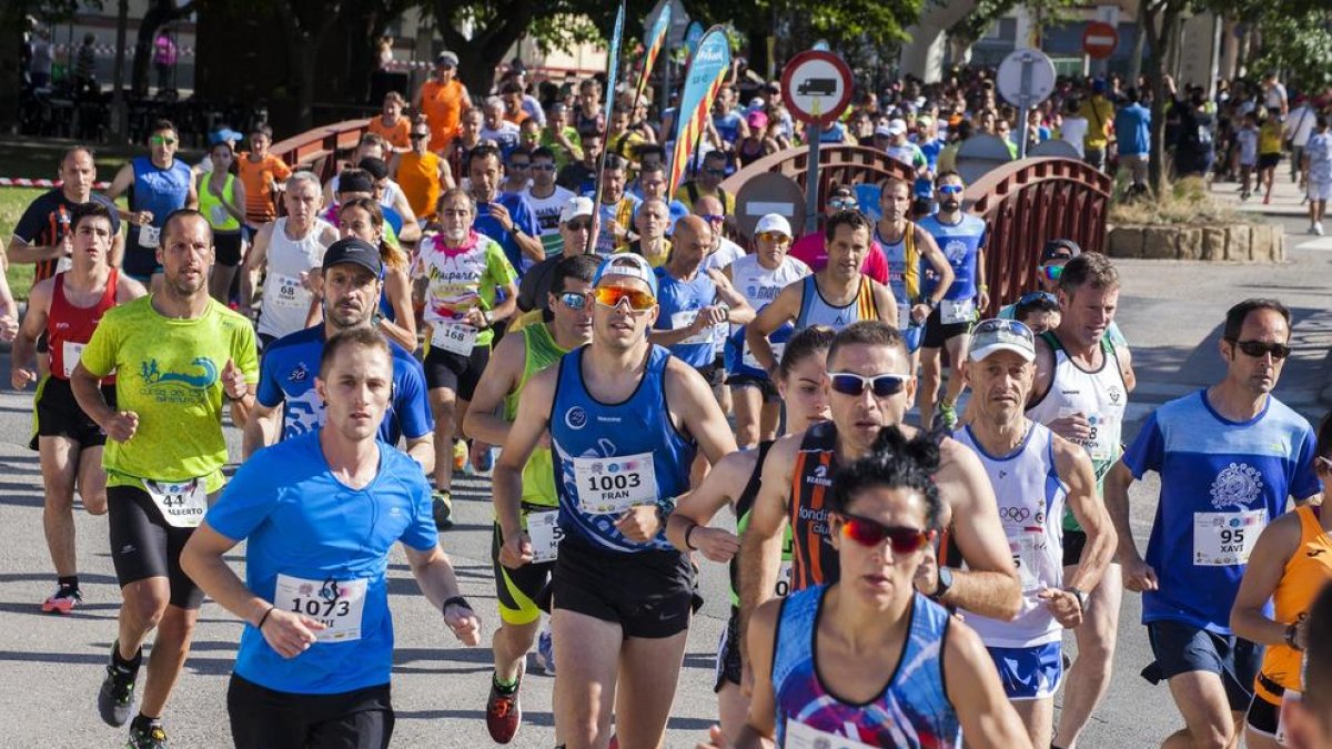 Un grupo de corredores durante la celebración de la Cursa Stargardt Go.