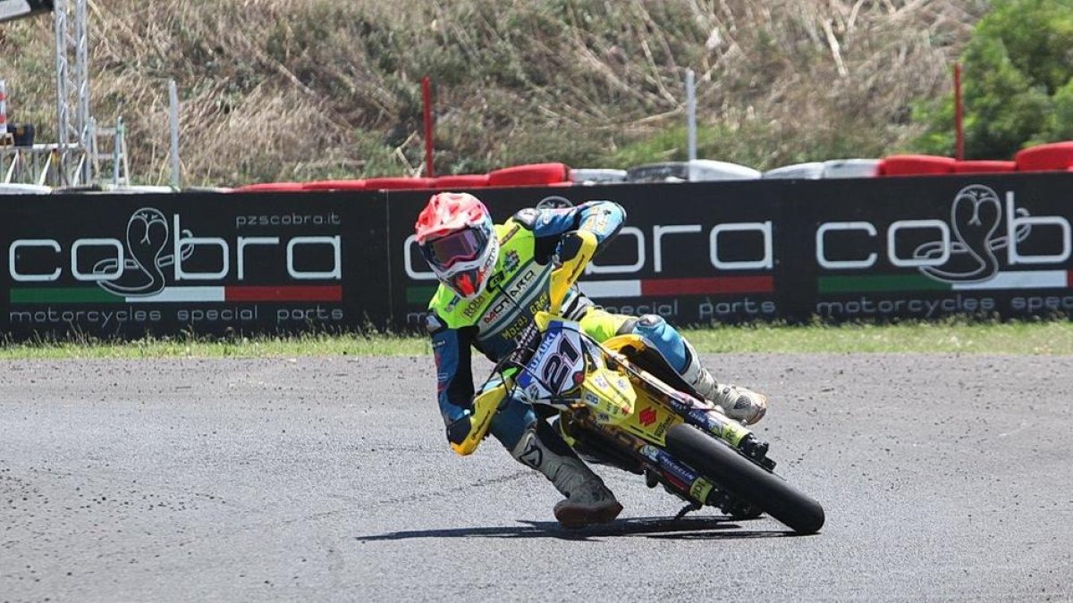 David Giménez, el mejor leridano en el Europeo de Supermoto