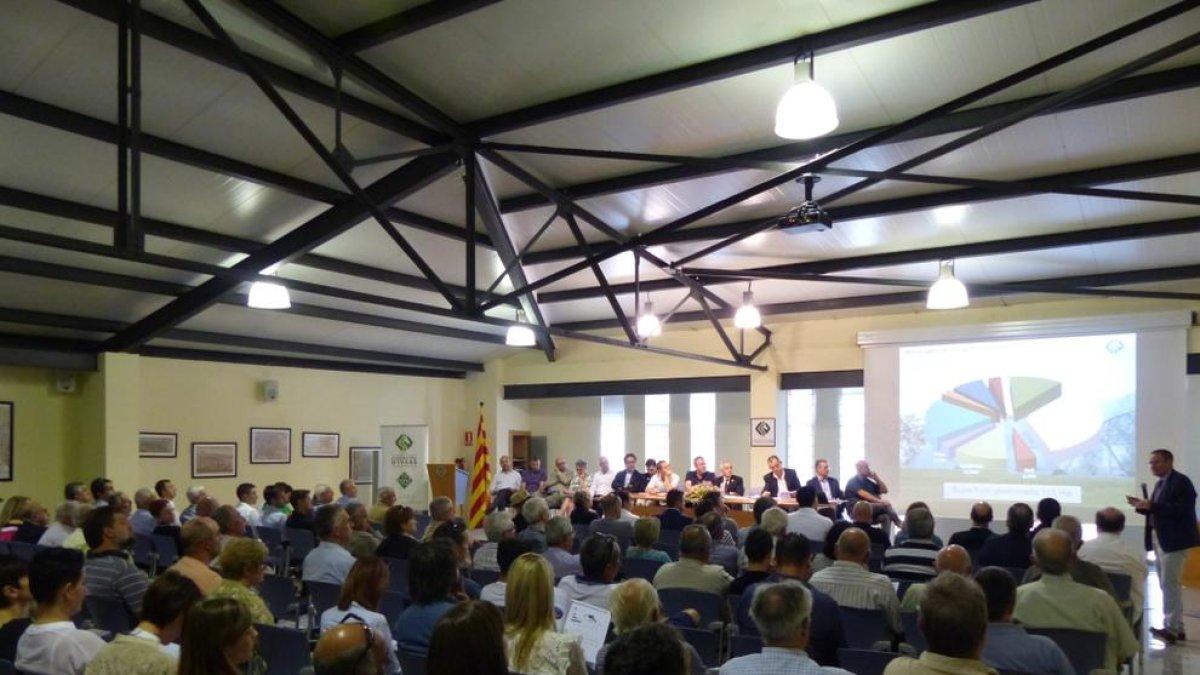 Vista general de la asamblea de la Cooperativa d’Ivars celebrada ayer, a la que asistieron 180 socios.