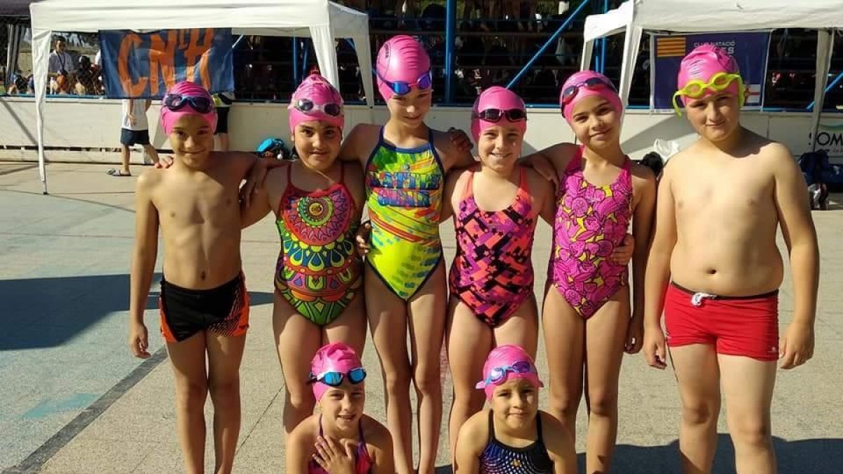 El CN Cervera, en la final de relevos de Reus