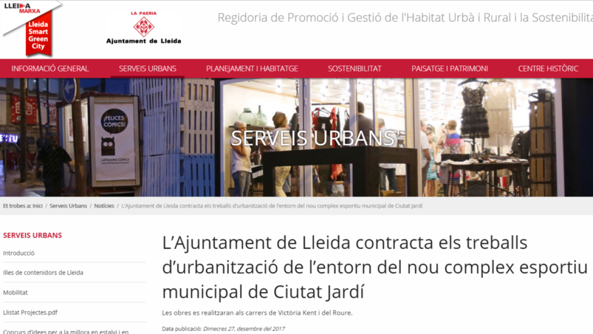 La Paeria niega “una privatización” en Ciutat Jardí