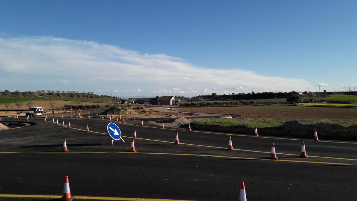 El enlace de la nueva ronda con la carretera C-12 de Àger.