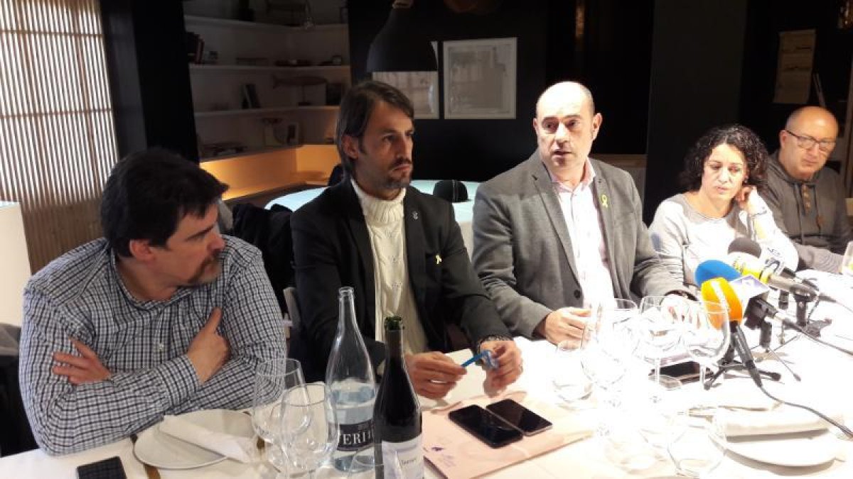 El dinar de Nadal de l’equip de govern amb la premsa.