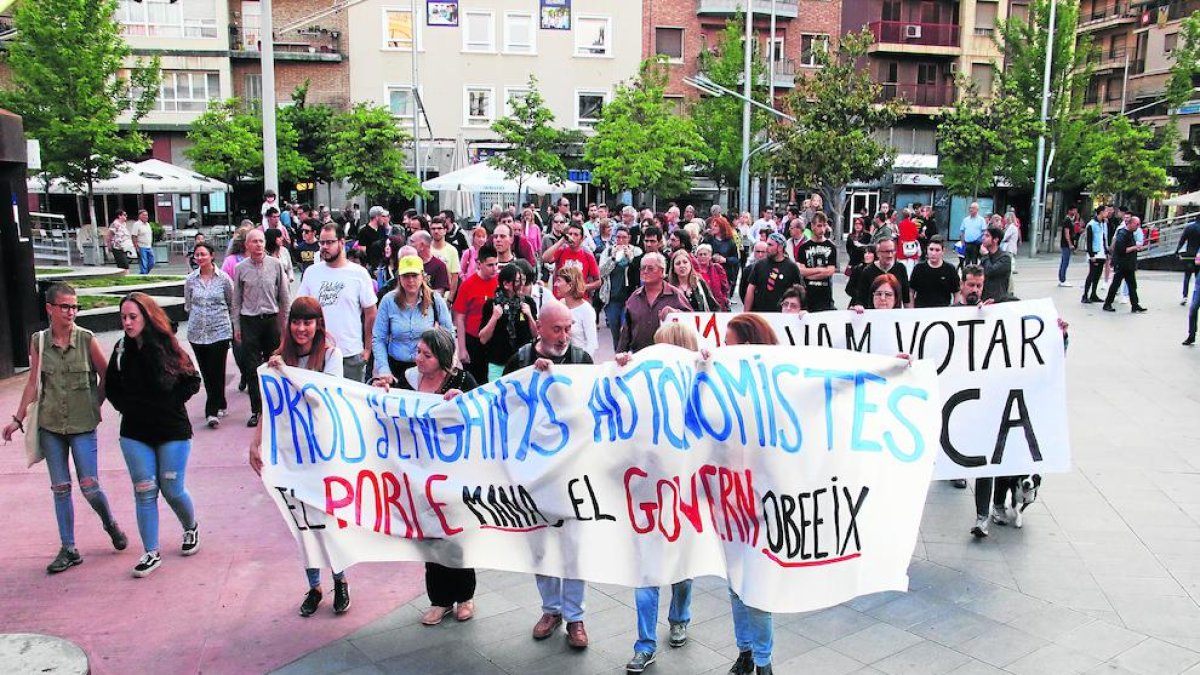 La manifestació va sortir de la plaça Ricard Viñes.