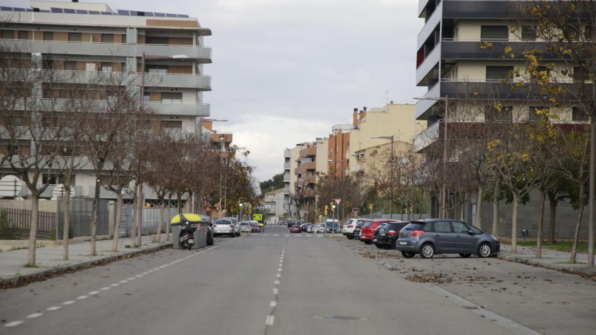 Vista general de la avenida de Fontanet, en La Bordeta.