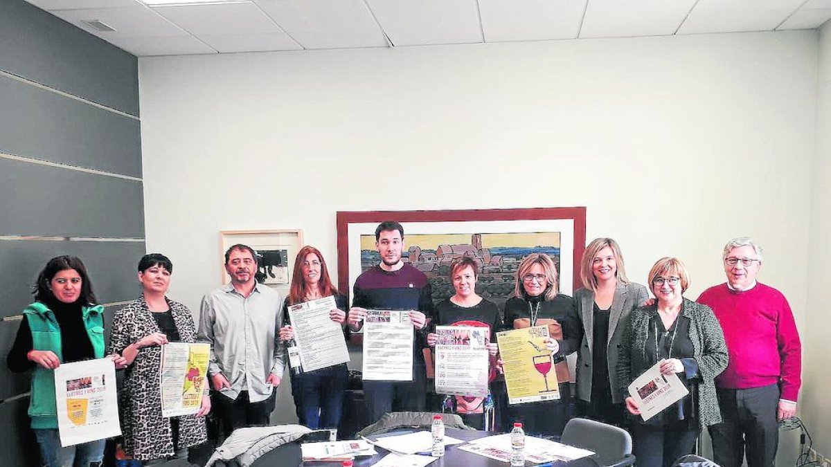 Presentació ahir a Lleida de ‘Biblioteques amb DO’ 2019.
