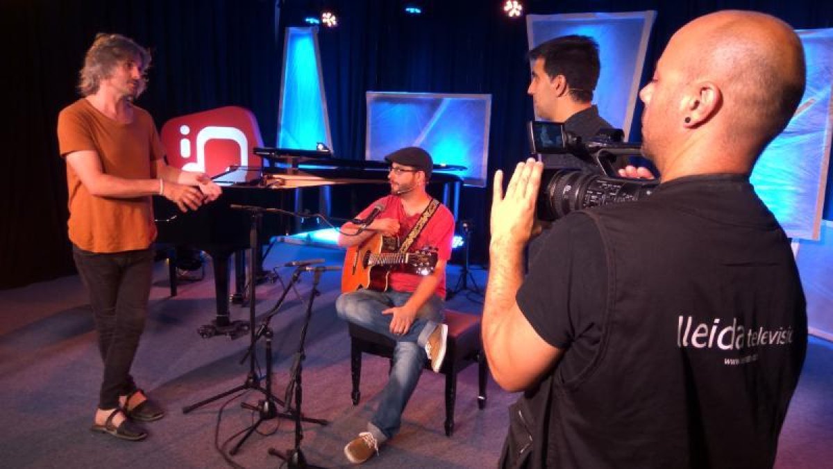 Un momento de la grabación de uno de los programas.