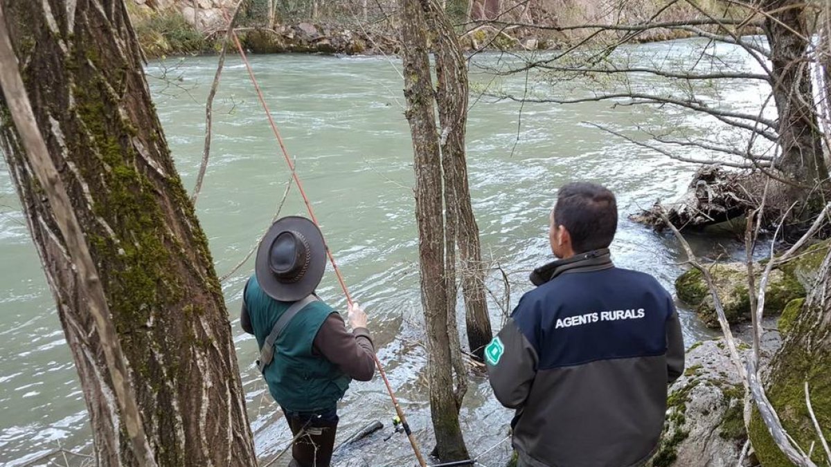 Imagen de la intervención de los Agentes Rurales.