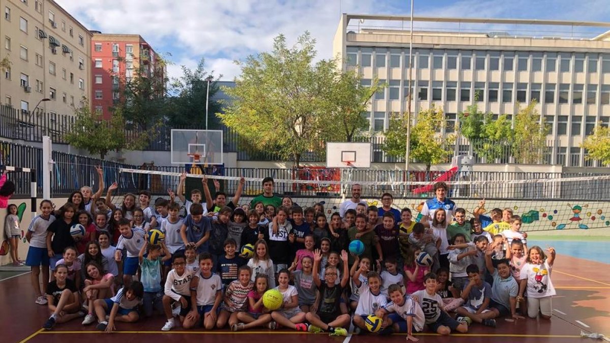 El Rodi Balàfia Vòlei porta el Voleibolitza’t al col·legi Lestonnac