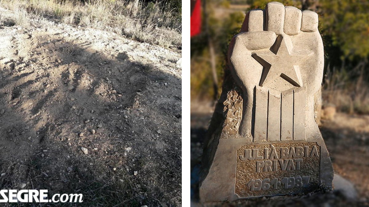 L'espai, buit, on hi havia el monòlit