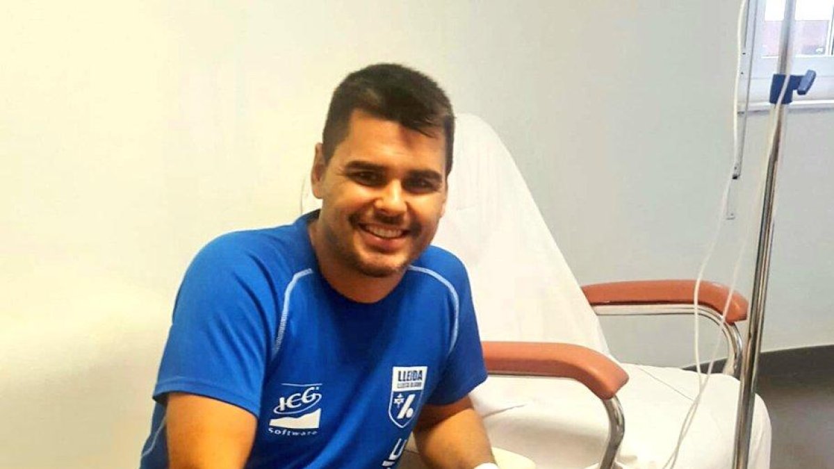 Jordi Creus, ahir a la seua habitació abans de rebre l’alta.