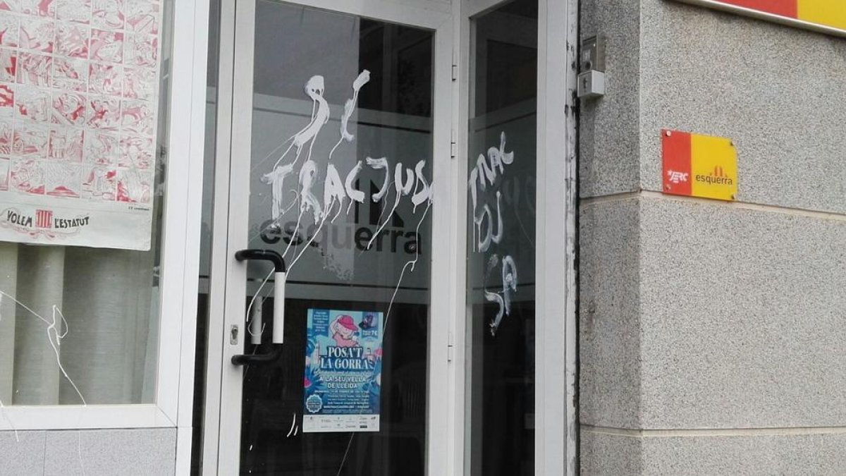 La sede de ERC en Les Borges.