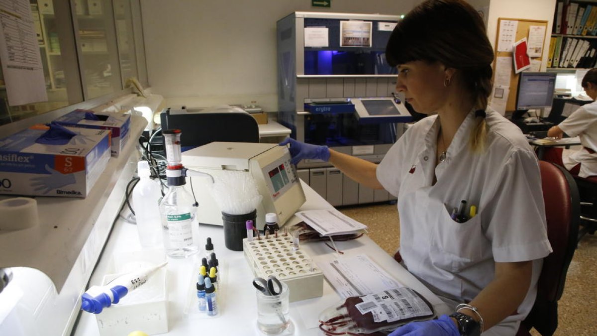 Més de 350 lleidatans van passar per l’Arnau de Vilanova per donar sang.