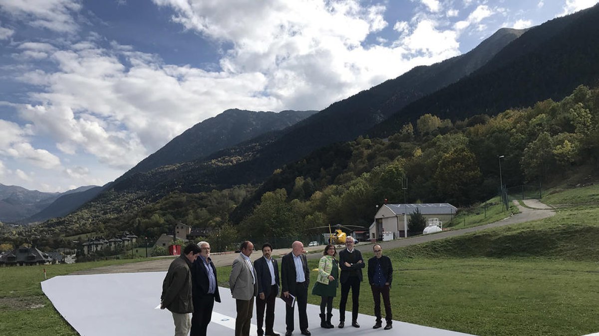 L'heliport de Vielha ja pot acollir operacions nocturnes