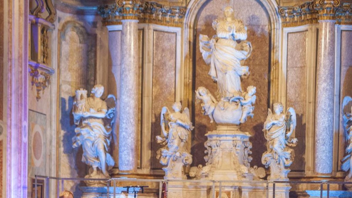 La soprano i arpista Arianna Savall, l’any passat a Cervera.