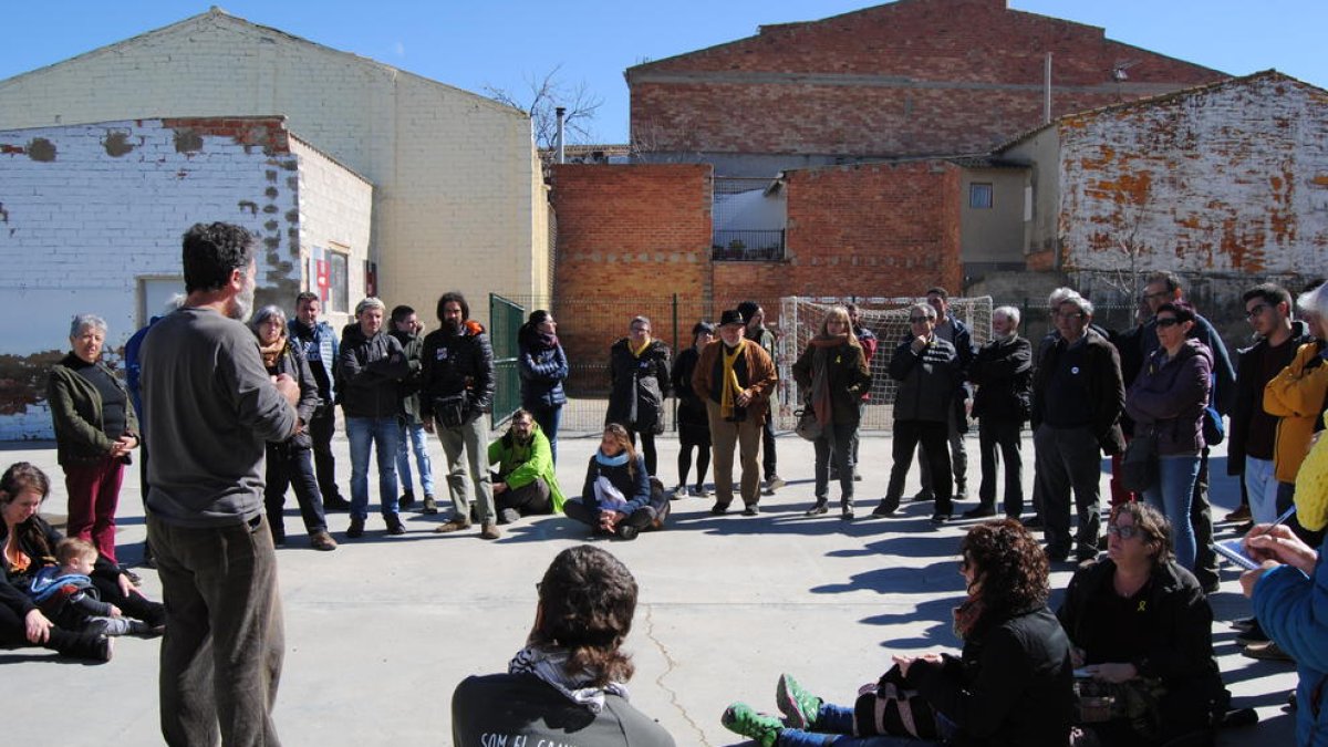 Una de les jornades de dinàmiques participatives que es van celebrar ahir a Vallfogona de Balaguer.