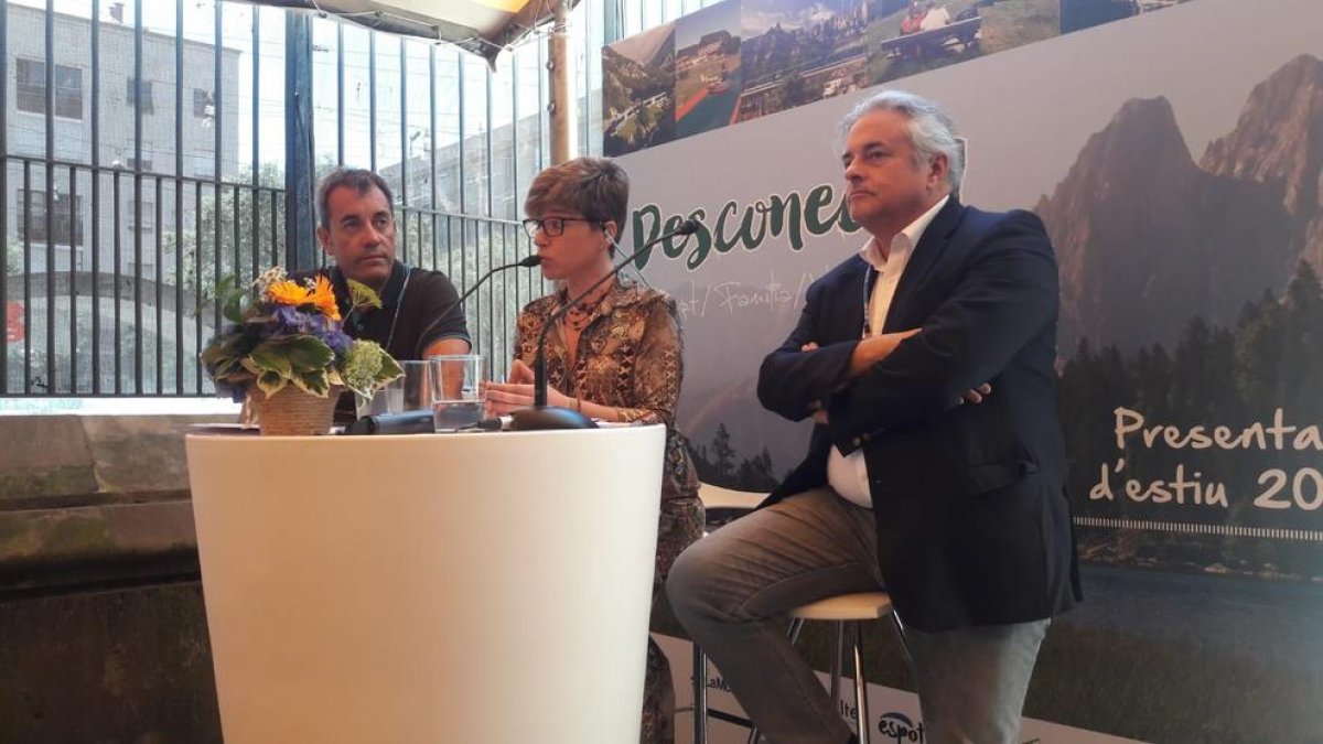 Enric Ticó (dreta), en la presentació de la temporada d’estiu.