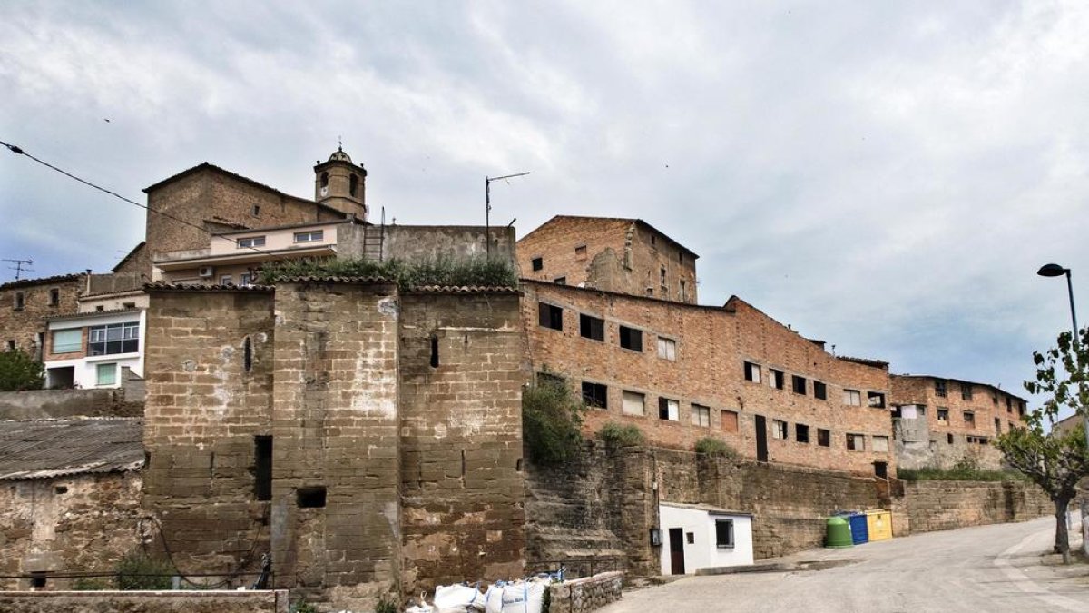 La estructura del molino que se recuperará para el pueblo.
