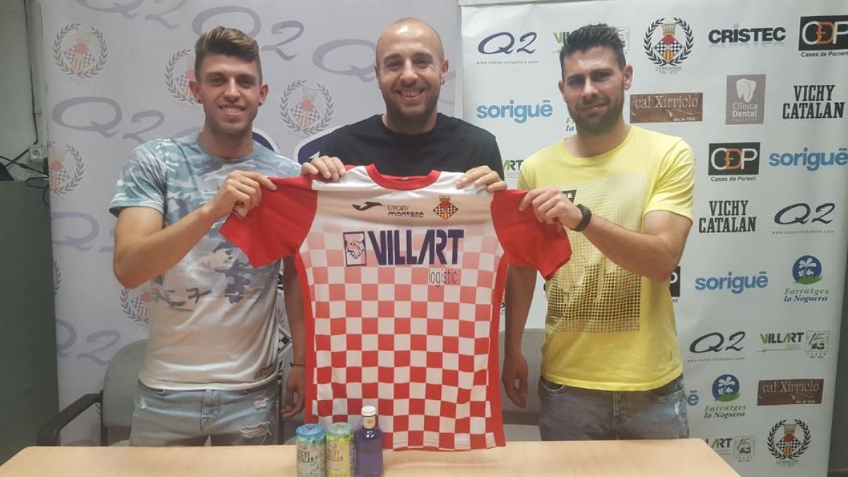 Marc Aceituno, Adrià Fernández y Rubén Egea.