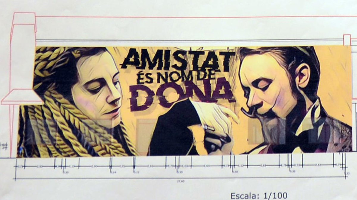 Concurso mural  -  La obra Amistat és nom de dona del artista local Sergi Gaya  ha ganado el concurso de pintura mural convocado por el consistorio con el objetivo de decorar la pared lateral exterior de L’Amistat que conecta con la calle Ciutat ...