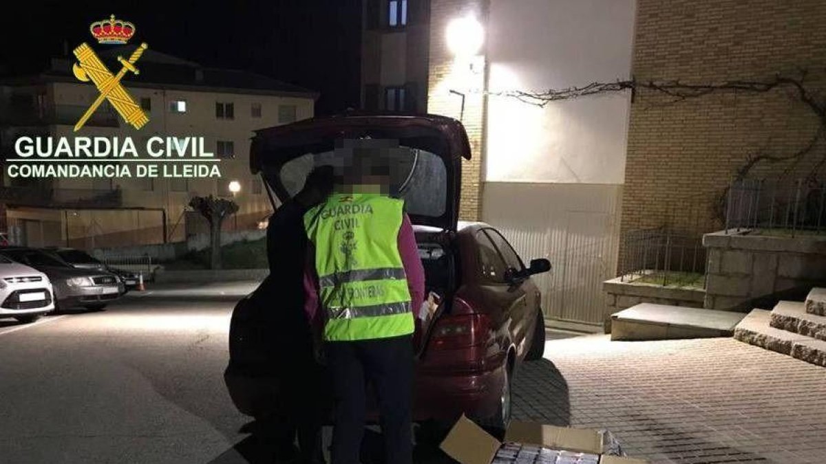 Imatge d’un dels vehicles interceptats.