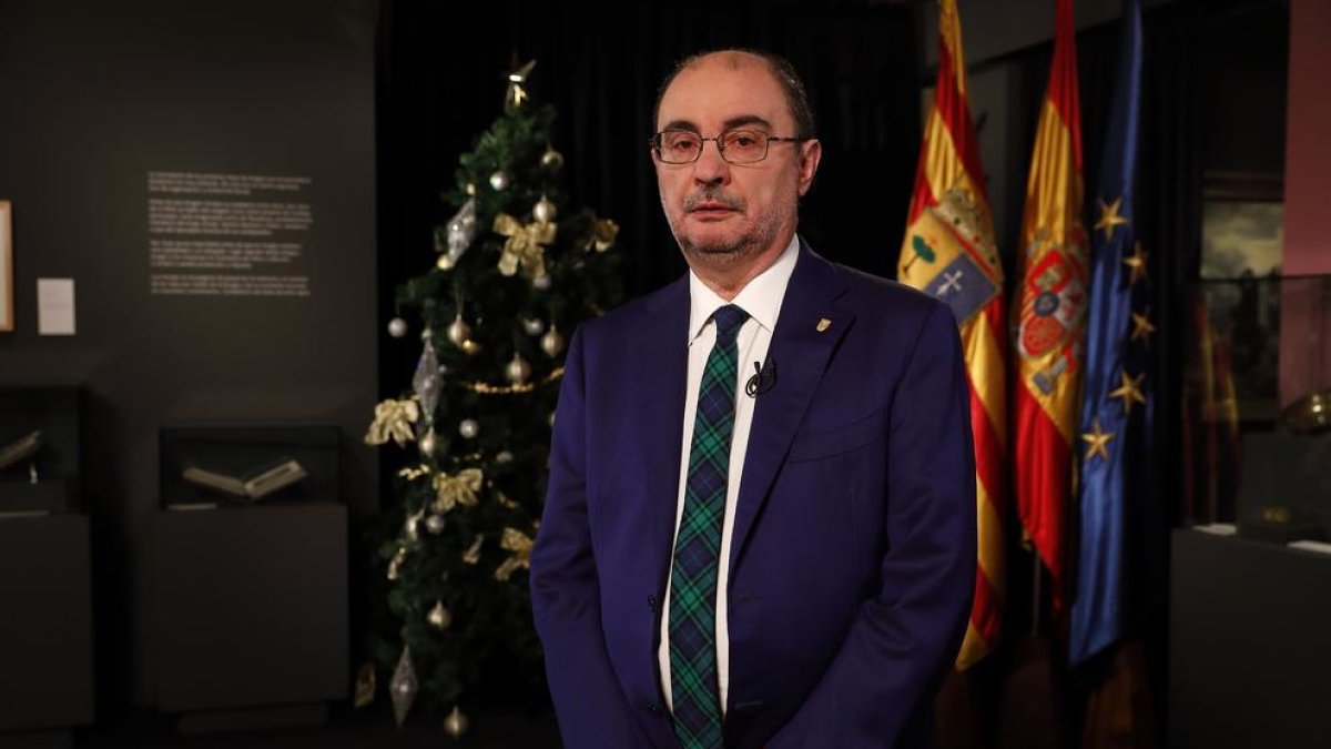 Imagen del presidente de Aragón, Javier Lambán.
