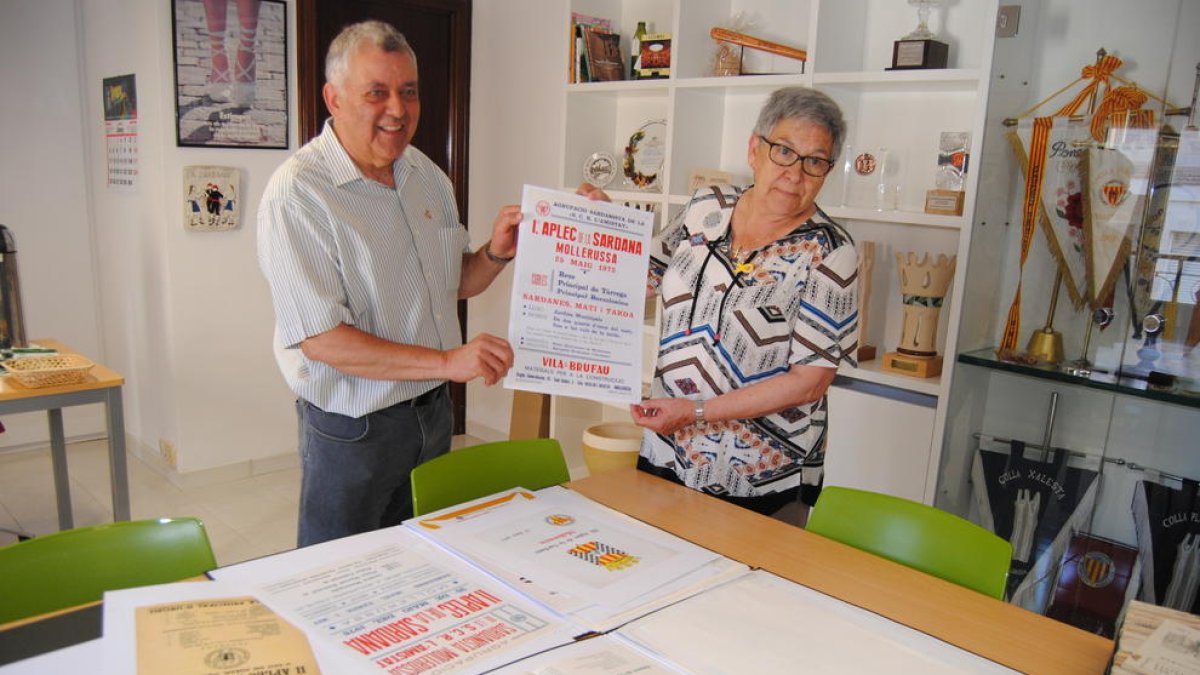 Joan Pons, al costat de Mercè París.