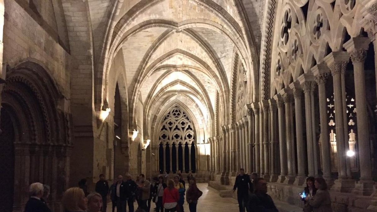 Más de 300 personas visitaron la Seu Vella en la NIt dels Museus.