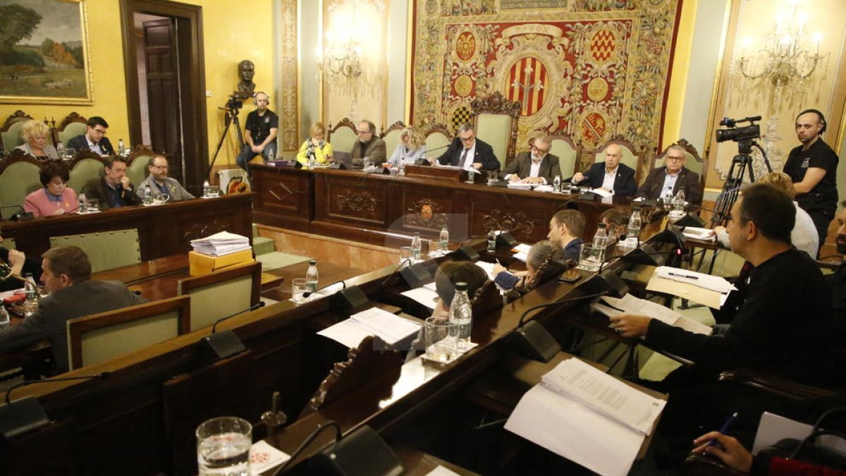 Una vista de pleno de la Paeria de este viernes, 27 de noviembre.