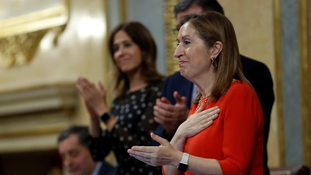 Ana Pastor, ayer en su último día como presidenta del Congreso.