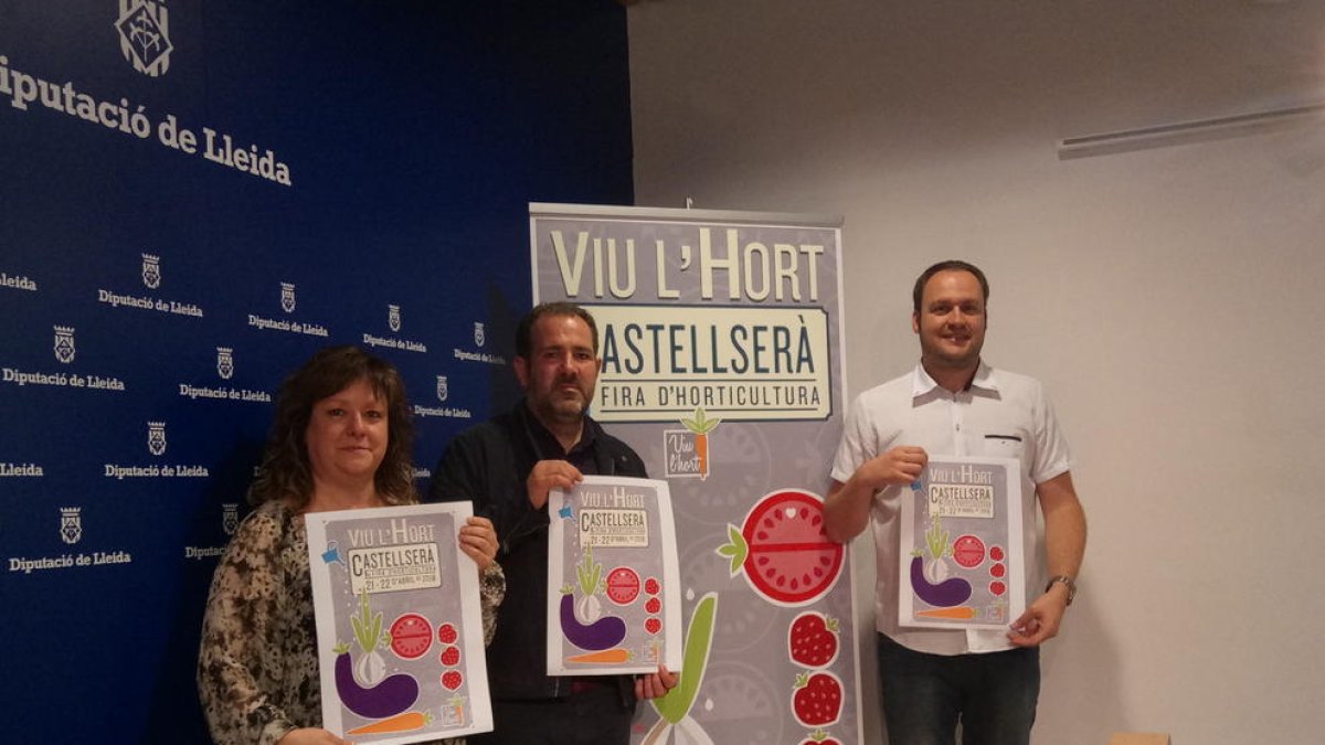 Perera, Bergós i Pujol, en la presentació del certamen.