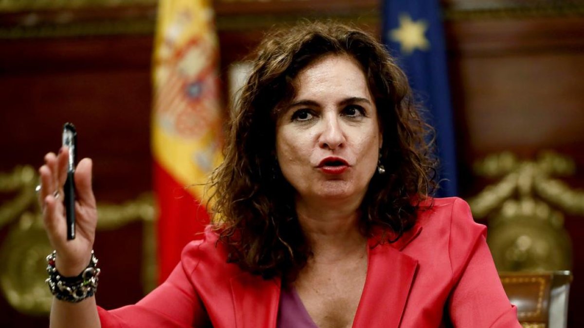 La ministra de Hacienda, María Jesús Montero.