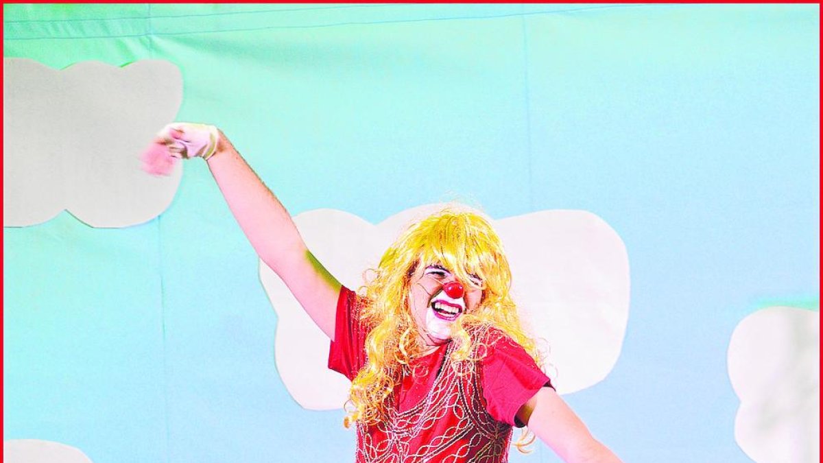 El payaso Tortelini durante una de sus actuaciones.