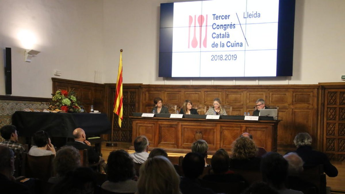 Un instant de la presentació, ahir a l’IEI.