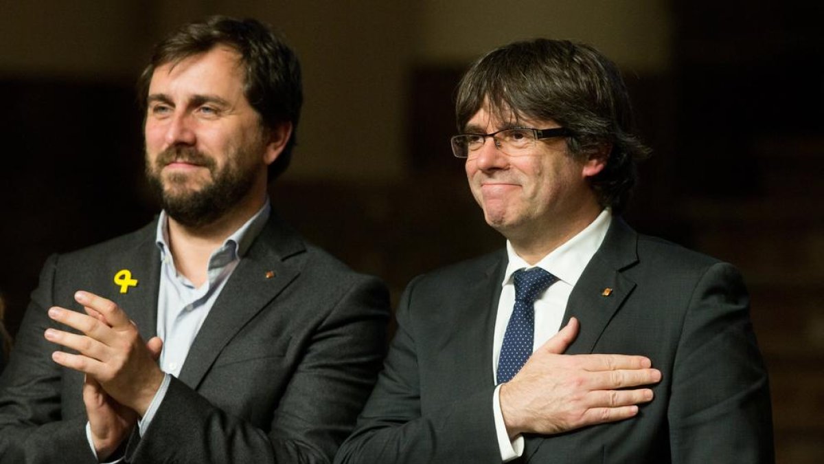 Toni Comín i Carles Puigdemont en una imatge recent.