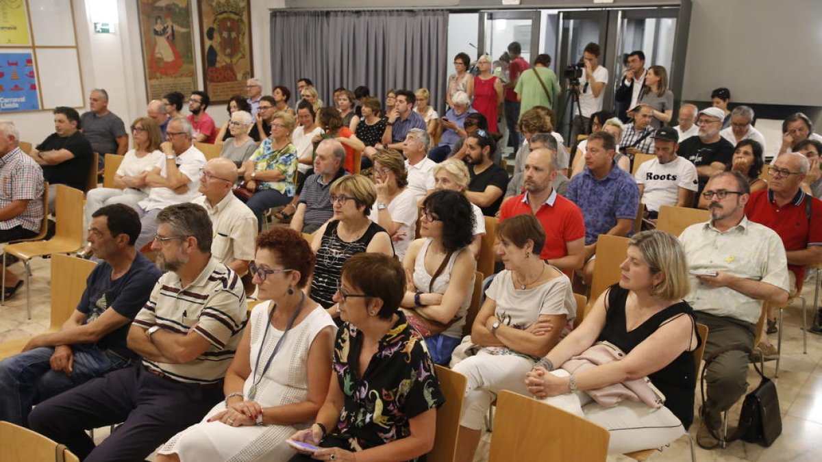 Un moment de la presentació del pla, a la qual va assistir públic del sector cultural de la ciutat.