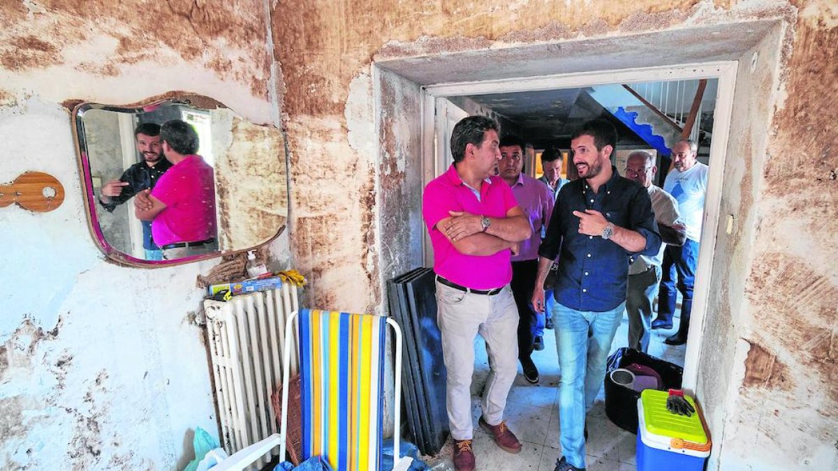 Casado va visitar les zones afectades per les tempestes de pluja i pedra registrades a Àvila.