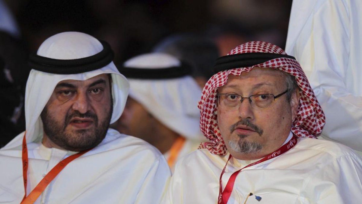 Imagen de Jamal Khashoggi, a la derecha, en 2012.
