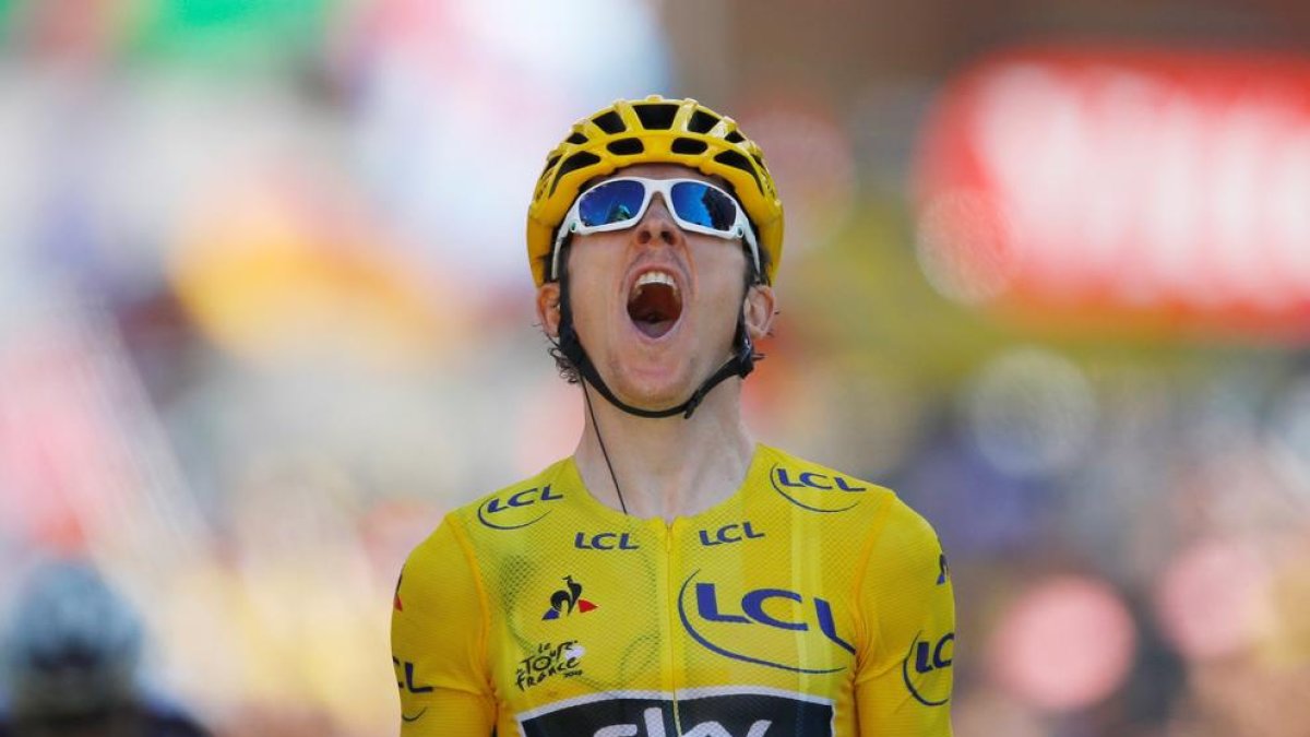 Geraint Thomas celebra su segundo triunfo seguido en el Tour.