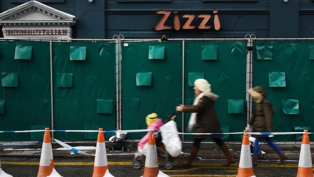 El lugar en el que fueron atacados Skripal y su hija, ayer.