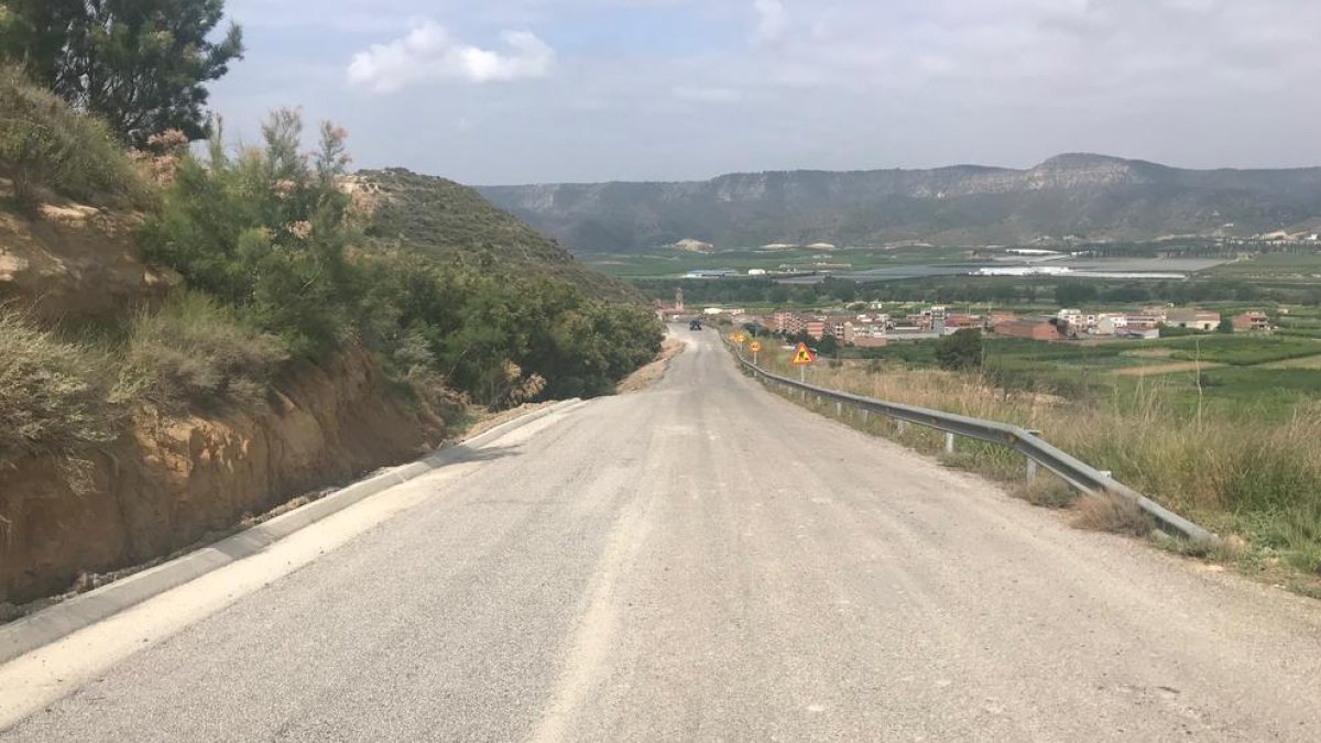 La millora que s’ha fet al camí de Maials.