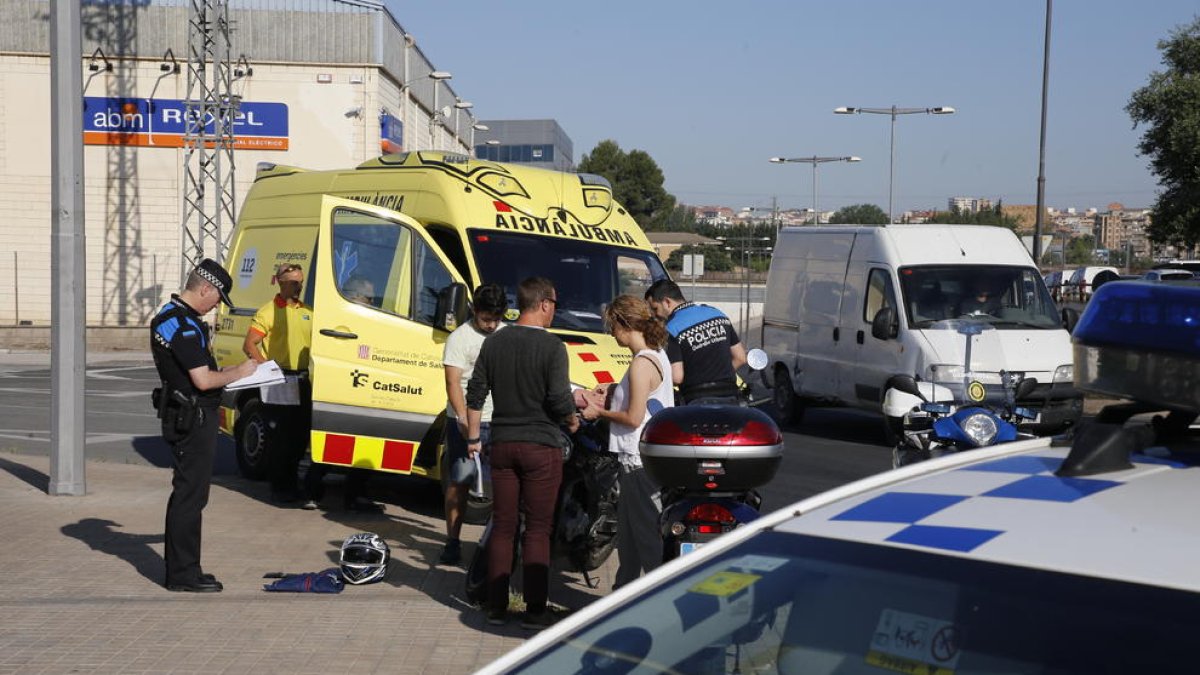 El accidente se produjo ayer a primera hora de la mañana.