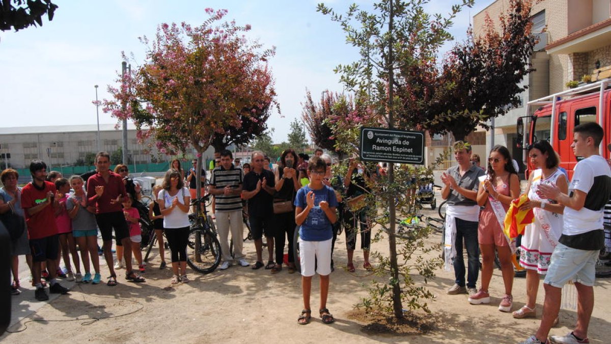 La descoberta de la placa.