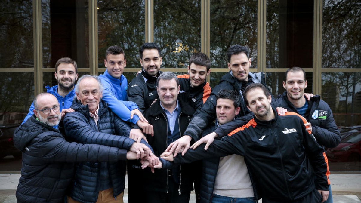 La pasada semana el Força Lleida, el Lleida y el Llista quisieron mostrar unidad.