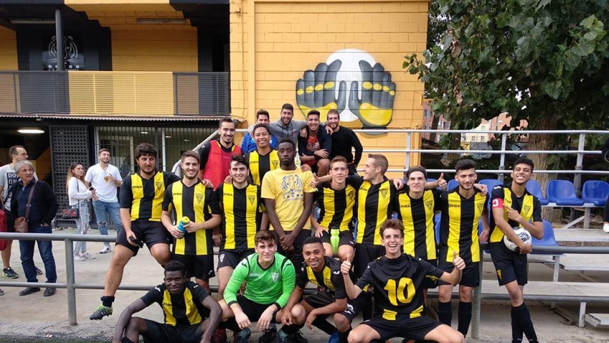Imatge d’arxiu del Pardinyes B, que va derrotar ahir el Coll de Nargó per 5-2.